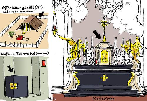 Zeichnung Tabernakel